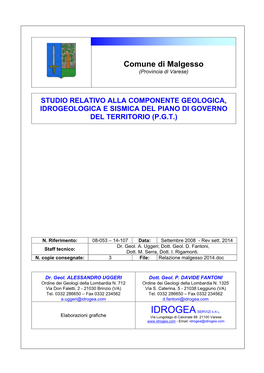 Comune Di Malgesso (Provincia Di Varese)