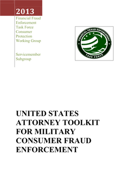 Consumer Protection Working Group