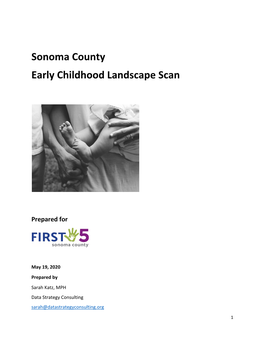 Sonoma County Early Childhood Landscape Scan