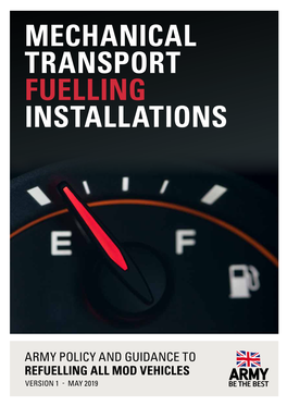 Mechanical Transport Fuelling Installations Guide