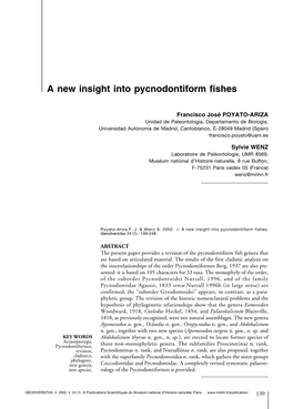 A New Insight Into Pycnodontiform Fishes