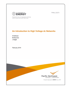 An Introduction to High Voltage Dc Networks