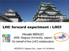 LHC Forward Experiment : Lhcf