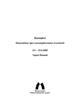 Historiallisen Ajan Muinaisjäännösten Inventointi 5.5