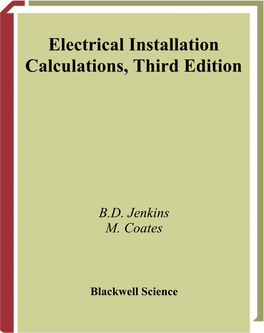 Electrical Installation Calculations : for Compliance with BS 7671
