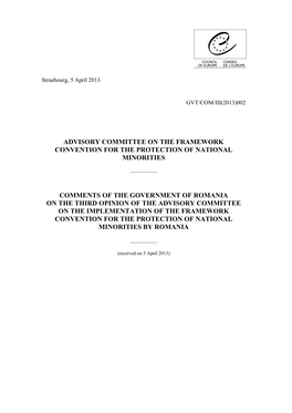 Advisory Committee on the Framework Convention for the Protection of National Minorities