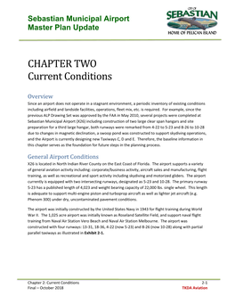 Chapter 2: Current Conditions 2-1 Final – October 2018 TKDA Aviation Sebastian Municipal Airport Master Plan Update