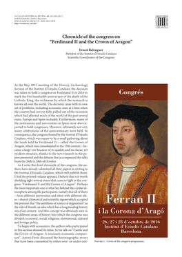Ferdinand II and the Crown of Aragon”