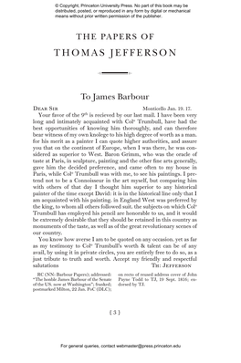 The Papers of Thomas Jefferson