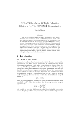 GEANT4 Simulation of Light Collection Efficiency for The