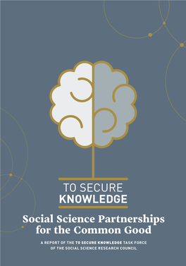 Social Science Partnerships for the Common Good