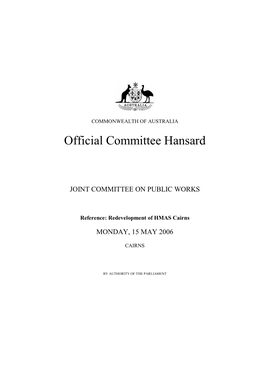 Official Committee Hansard