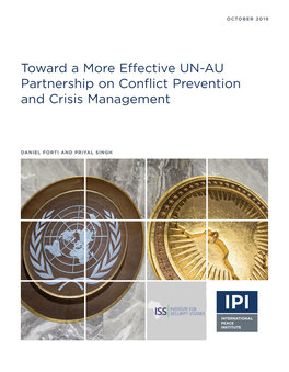 Toward a More Effective UN-AU Partnership on Conflict Prevention and Crisis Management