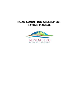 BRC Road Condition Assessment Manual