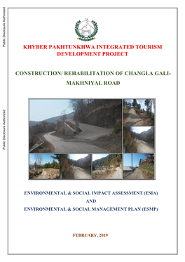 Rehabilitation of Changla Gali- Makhniyal Road