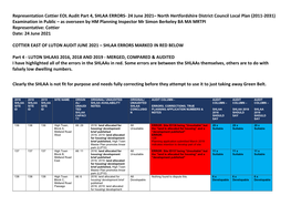 Representation Cottier EOL Audit