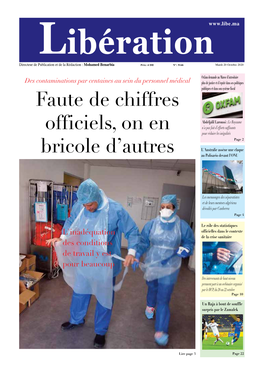 Faute De Chiffres Officiels, on En Bricole D'autres