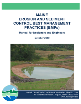 MAINE EROSION and SEDIMENT CONTROL BEST MANAGEMENT PRACTICES (Bmps)