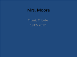 Titanic Tribute 1912-2012 My Name Is Thomas Mccormack
