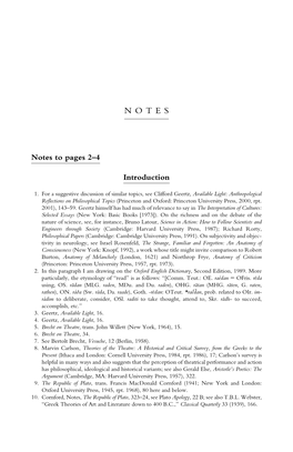 Notes to Pages 2–4 Introduction