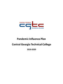 Pandemic Influenza Plan Central Georgia Technical College