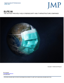 Elite 80 the Hottest Privately Held Cybersecurity and It Infrastructure Companies