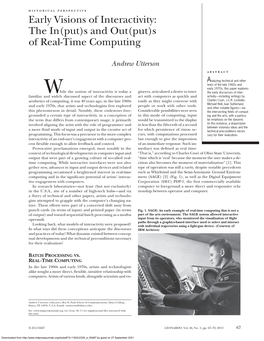 S of Real-Time Computing