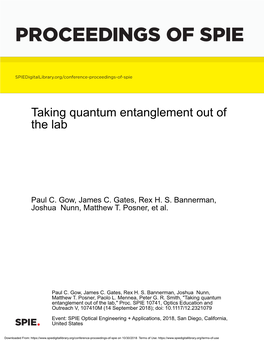 Proceedings of Spie