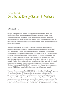 Chapter 4. Distributed Energy System in Malaysia