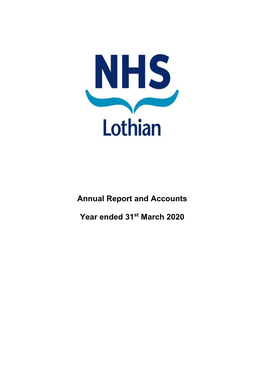 Annual Report and Accounts Year Ended 31St March