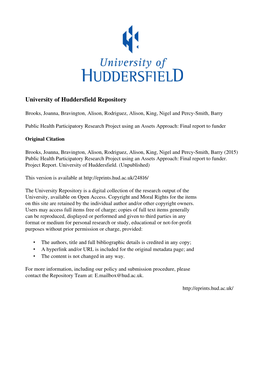 University of Huddersfield Repository