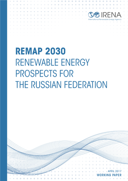 Renewable Energy Prospects for the Russian Federation, a Remap