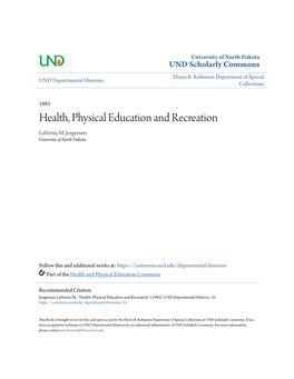 Health, Physical Education and Recreation Lavernia M