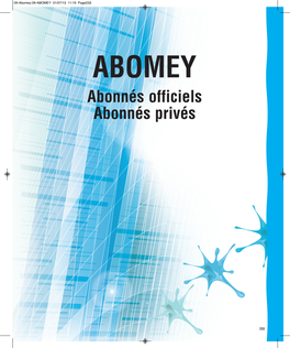 Abonnés Officiels Abonnés Privés