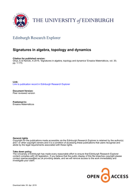 Edinburgh Research Explorer