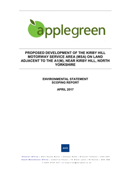 Environmental Statement Volume 3 Appendix 2.1 Scoping Report