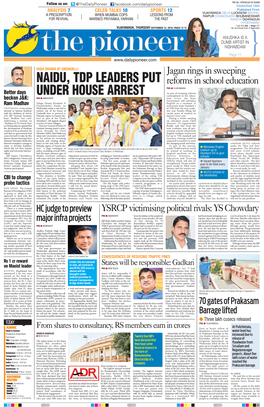 Naidu, Tdp Leaders Put Under House Arrest