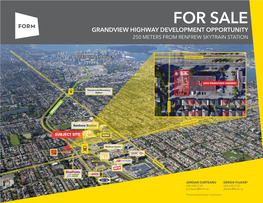 For Sale 2806 Grandview Highway for Sale Vancouver, Bc Grandview Highway Development Opportunity 250 Meters from Renfrew Skytrain Station