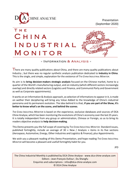 China Industrial Monitor - INFORMATION & Analysis