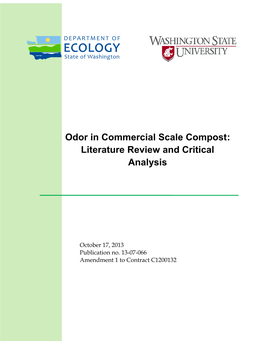 Odor in Commercial Scale Compost: Literature Review and Critical Analysis