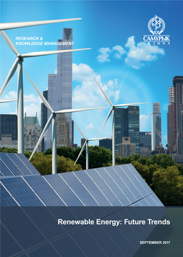 Renewable Energy: Future Trends