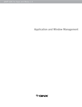 Application and Window Management