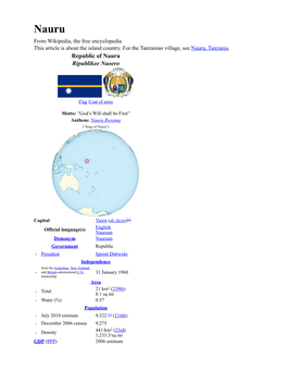 Wikipedia -- Nauru