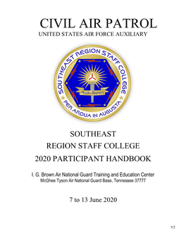 2020 Region Staff College Handbook