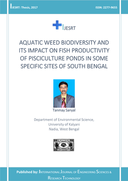 Aquatic Weed Biodiversity and Its Impact on Fish Productivity of Pisciculture Ponds in Some Specific Sites of South Bengal