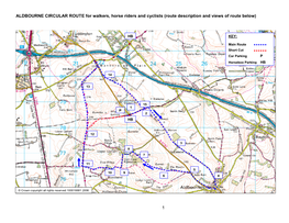 1 ALDBOURNE CIRCULAR ROUTE for Walkers, Horse Riders and Cyclists