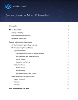 Introduction 2 ML on Kubernetes 3 Tooling Availability 3 Effective