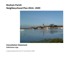 Bosham Parish Neighbourhood Plan Consultation Statement