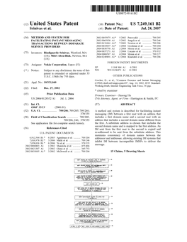 (10) Patent No.: US 7249161 B2