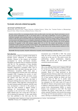 Systemic Sclerosis-Related Myopathy